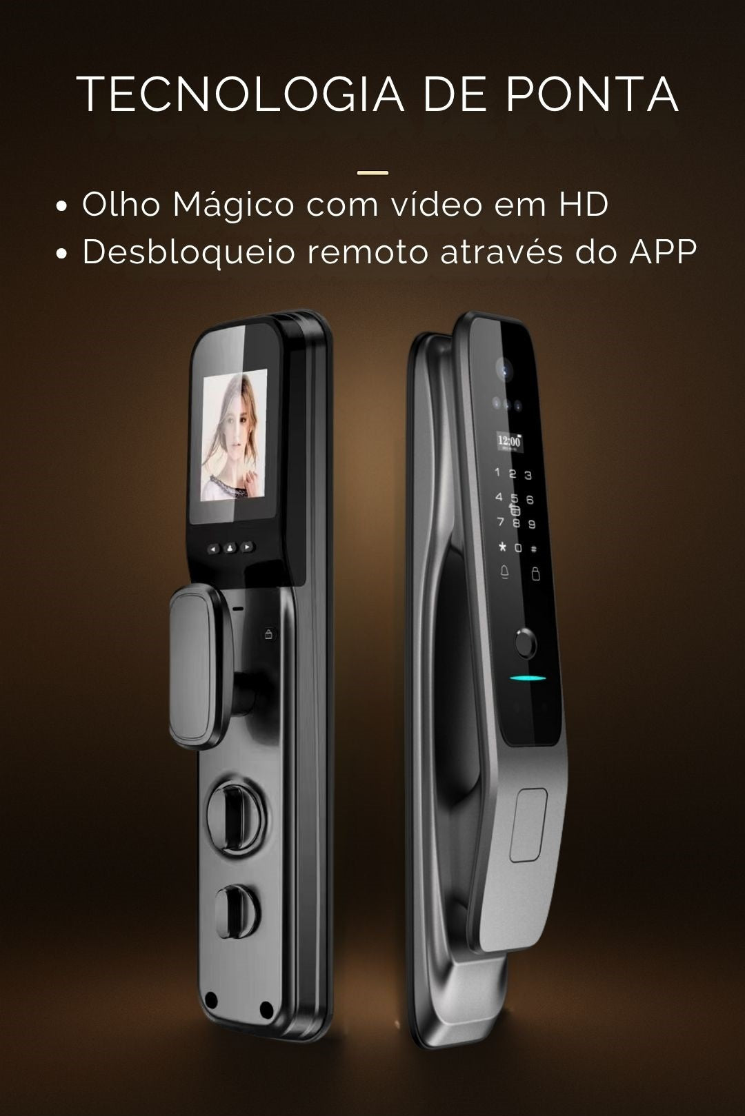 Fechadura Digital Ideal Advanced | Abertura com Reconhecimento Facial