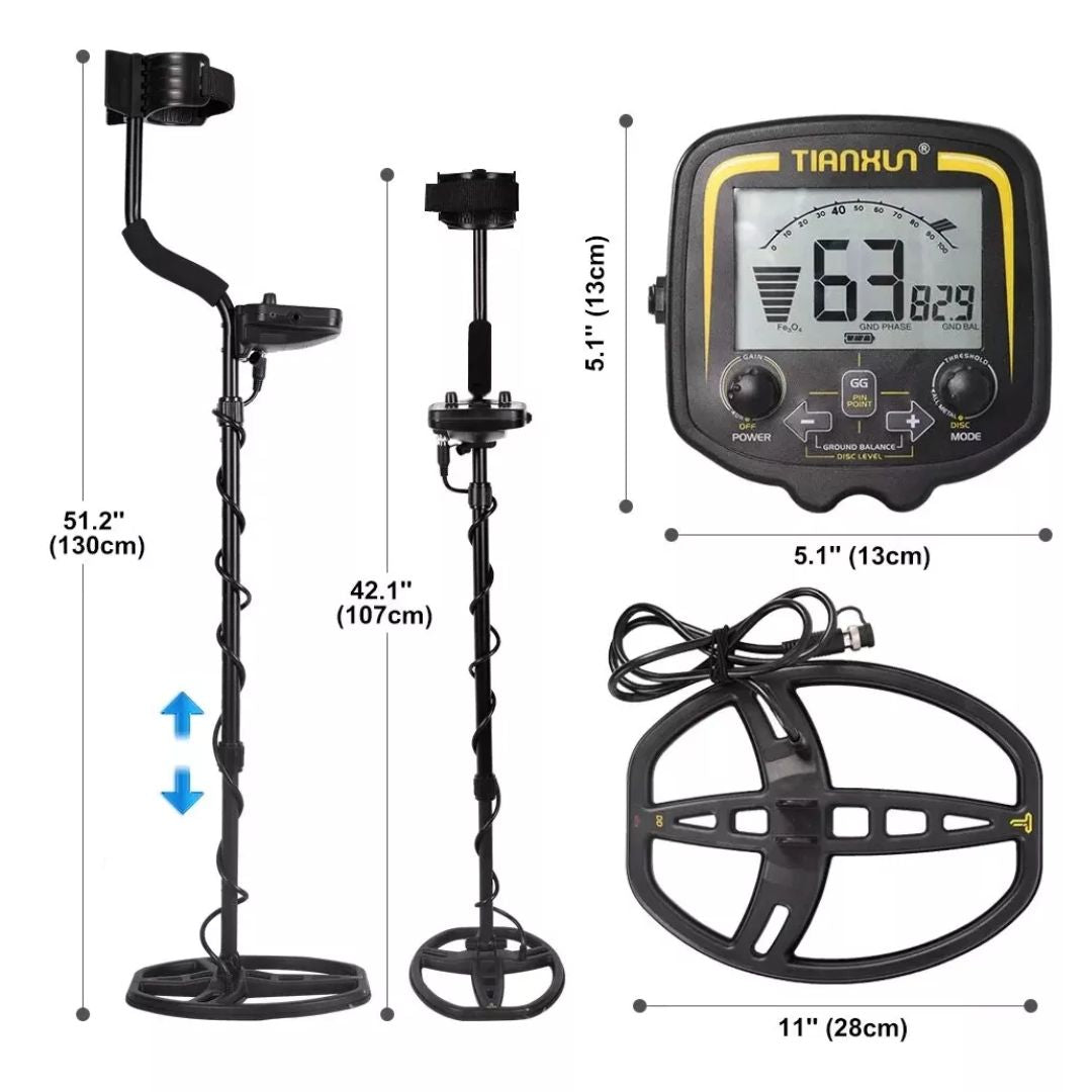 Detector de Metais Tianxun TX-850 | Ouro, Prata, Cobre e Metais Preciosos | Original com NF