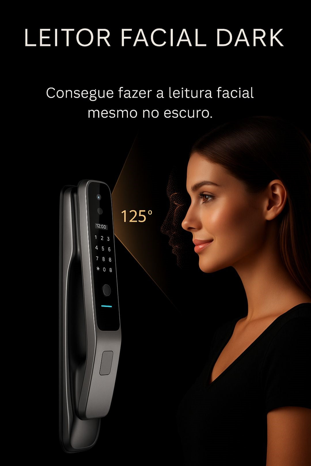 Fechadura Digital Ideal Advanced | Abertura com Reconhecimento Facial