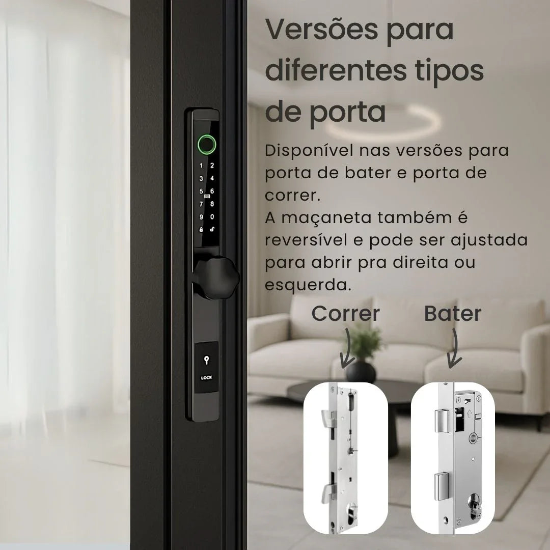 Fechadura Digital Ultra Tech | Externa - Prova D'água - Versão Internet (Compatível com Alexa)