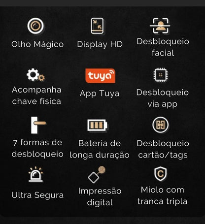 Fechadura Digital Ideal Advanced | Abertura com Reconhecimento Facial
