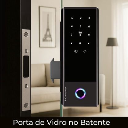FECHADURA DIGITAL GT PRO | Porta de Vidro - Bater ou Correr