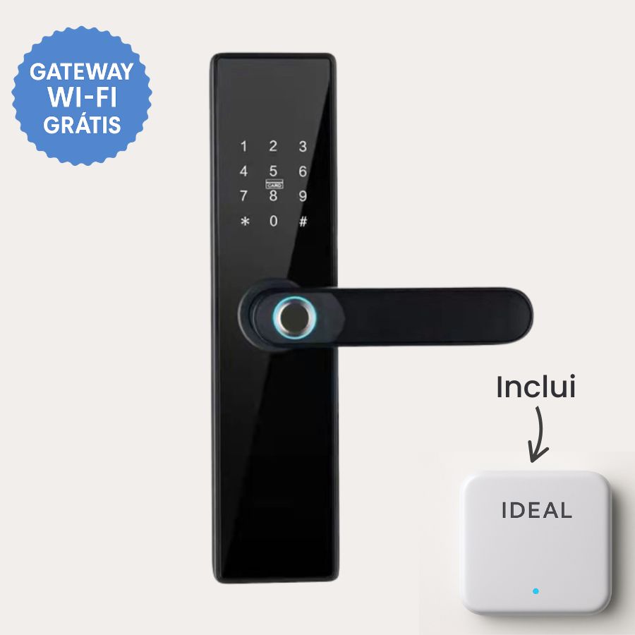 Fechadura Digital Ideal Pro 8 - Versão Internet (Compatível com Alexa)