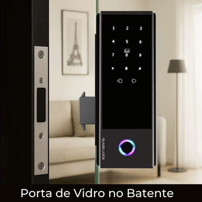 FECHADURA DIGITAL GT PRO | Porta de Vidro - Bater ou Correr