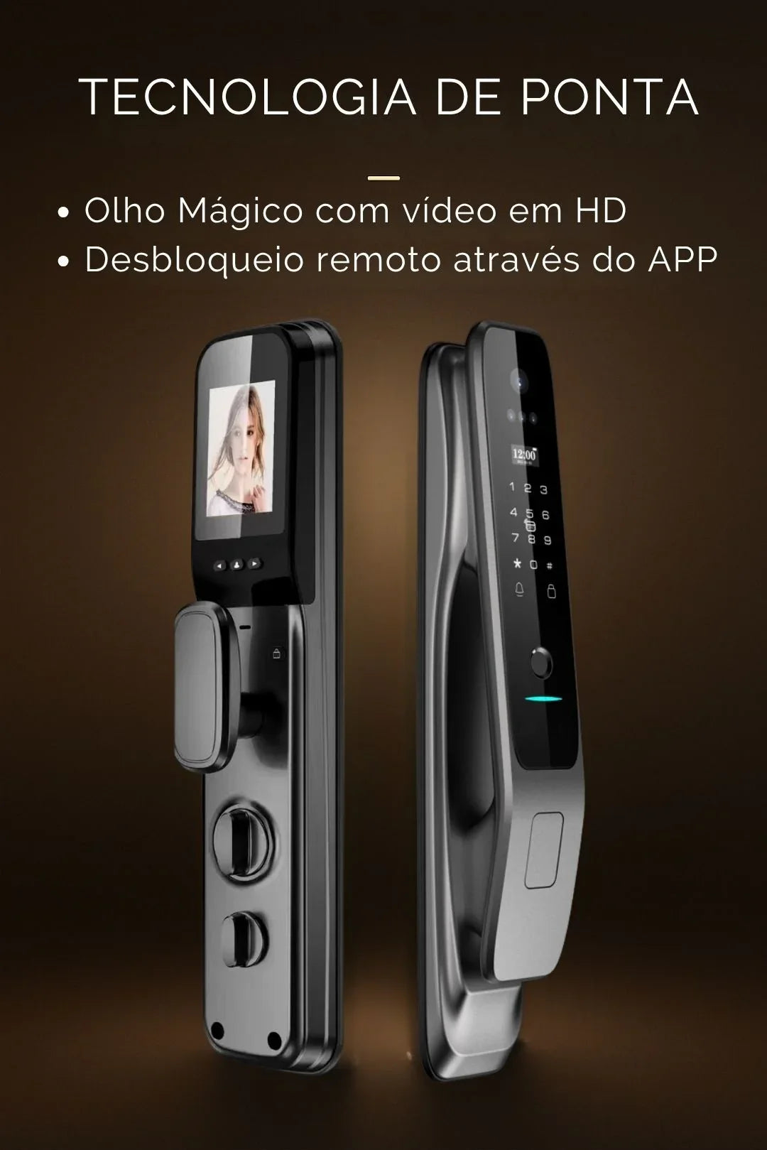 Fechadura Digital Ideal Advanced | Abertura com Reconhecimento Facial