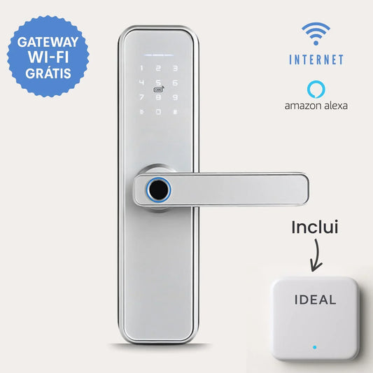 Fechadura Digital Ideal Pro 8 - Versão Internet (Compatível com Alexa)