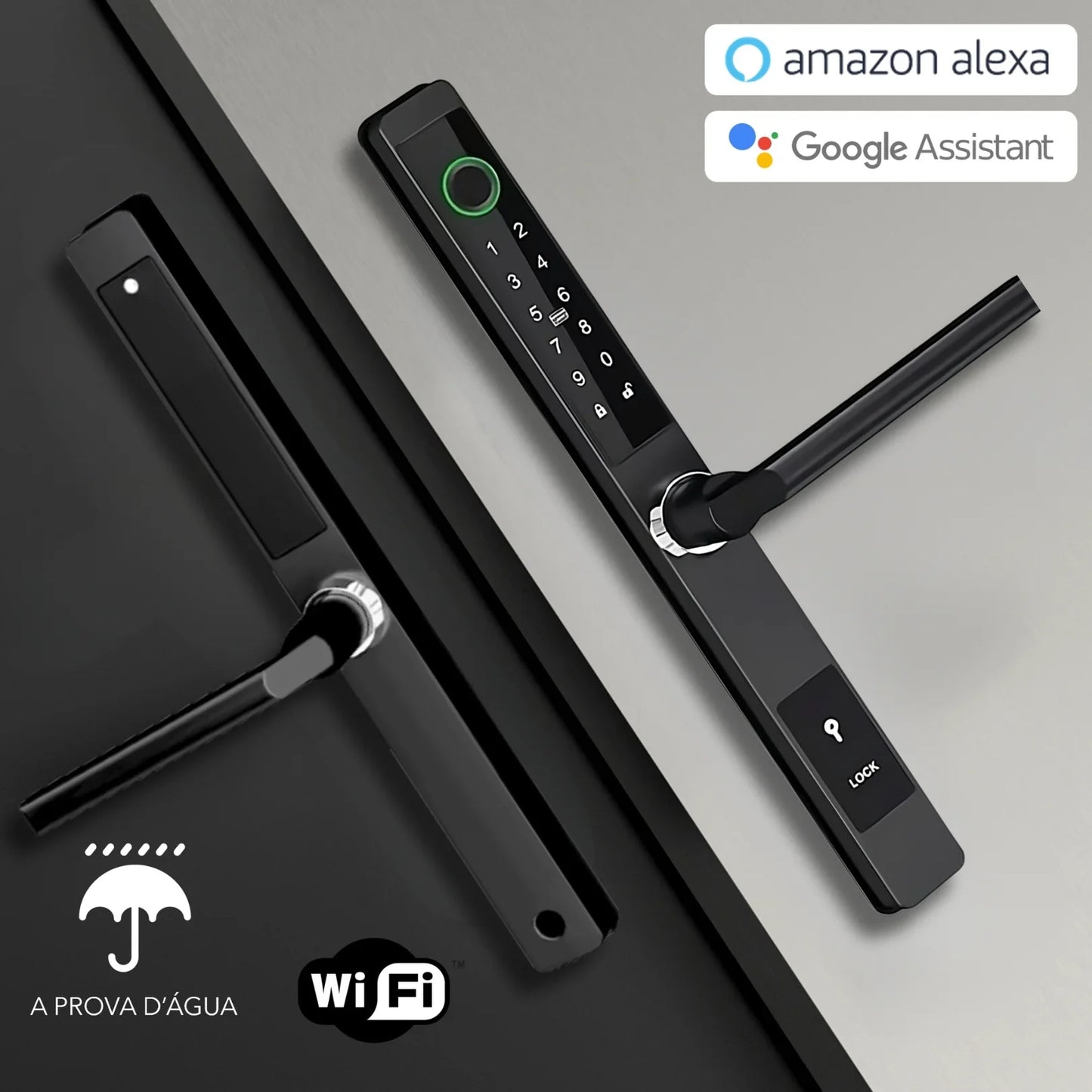 Fechadura Digital Ultra Tech | Externa - Prova D'água - Versão Internet (Compatível com Alexa)