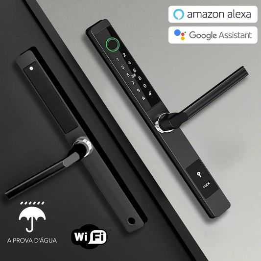 Fechadura Digital Ultra Tech | Externa - Prova D'água - Versão Internet (Compatível com Alexa)