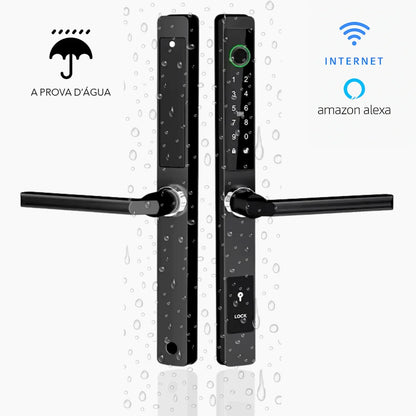 Fechadura Digital Ultra Tech | Externa - Prova D'água - Versão Internet (Compatível com Alexa)