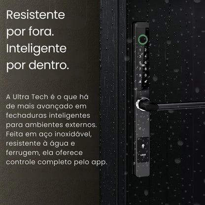 Fechadura Digital Ultra Tech | Externa - Prova D'água - Versão Internet (Compatível com Alexa)